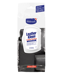 Hillmark Leather Kleen Leather Surface Cleaning Wipes